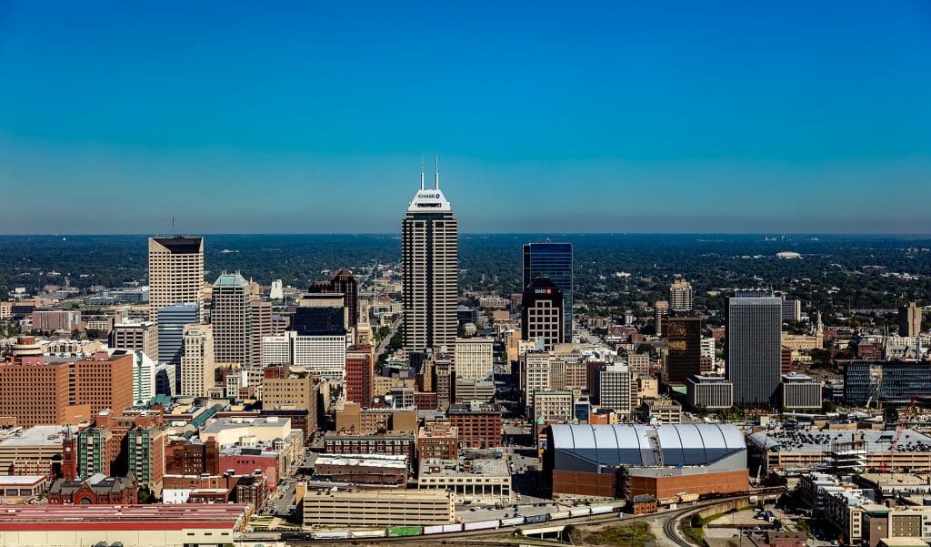 Indianapolis city skyline