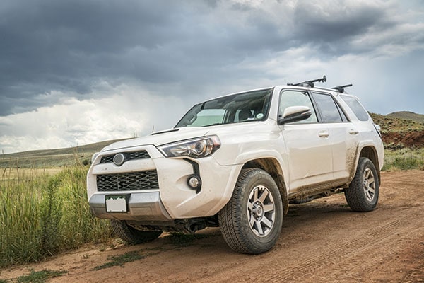 Toyota 4Runner on dirt road